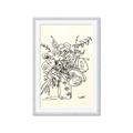 Picture of Drawn Florals III  _GroupedProduct_Rectangle_Portrait_Framed_Matted_