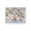 Picture of Pink Mangnolias Branch II _GroupedProduct_Rectangle_Landscape_Framed_Matted_