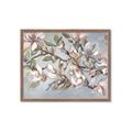 Picture of Pink Mangnolias Branch II _GroupedProduct_Rectangle_Landscape_Framed_Matted_