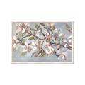 Picture of Pink Mangnolias Branch II _GroupedProduct_Rectangle_Landscape_Framed_Matted_