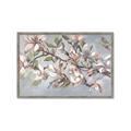 Picture of Pink Mangnolias Branch II _GroupedProduct_Rectangle_Landscape_Framed_Matted_