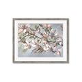 Picture of Pink Mangnolias Branch II _GroupedProduct_Rectangle_Landscape_Framed_Matted_