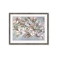 Picture of Pink Mangnolias Branch II _GroupedProduct_Rectangle_Landscape_Framed_Matted_