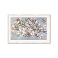 Picture of Pink Mangnolias Branch II _GroupedProduct_Rectangle_Landscape_Framed_Matted_