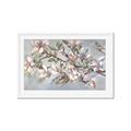 Picture of Pink Mangnolias Branch II _GroupedProduct_Rectangle_Landscape_Framed_Matted_