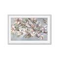Picture of Pink Mangnolias Branch II _GroupedProduct_Rectangle_Landscape_Framed_Matted_