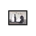 Picture of Black and White Botanical Vases _GroupedProduct_Rectangle_Landscape_Framed_Matted_