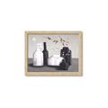 Picture of Black and White Botanical Vases _GroupedProduct_Rectangle_Landscape_Framed_Matted_