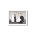 Picture of Black and White Botanical Vases _GroupedProduct_Rectangle_Landscape_Framed_Matted_