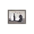 Picture of Black and White Botanical Vases _GroupedProduct_Rectangle_Landscape_Framed_Matted_