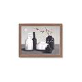 Picture of Black and White Botanical Vases _GroupedProduct_Rectangle_Landscape_Framed_Matted_