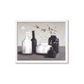 Picture of Black and White Botanical Vases _GroupedProduct_Rectangle_Landscape_Framed_Matted_