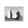 Picture of Black and White Botanical Vases _GroupedProduct_Rectangle_Landscape_Framed_Matted_