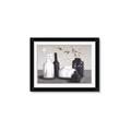 Picture of Black and White Botanical Vases _GroupedProduct_Rectangle_Landscape_Framed_Matted_
