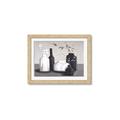 Picture of Black and White Botanical Vases _GroupedProduct_Rectangle_Landscape_Framed_Matted_