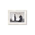 Picture of Black and White Botanical Vases _GroupedProduct_Rectangle_Landscape_Framed_Matted_