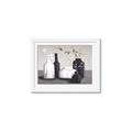Picture of Black and White Botanical Vases _GroupedProduct_Rectangle_Landscape_Framed_Matted_