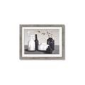 Picture of Black and White Botanical Vases _GroupedProduct_Rectangle_Landscape_Framed_Matted_