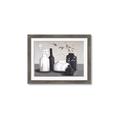 Picture of Black and White Botanical Vases _GroupedProduct_Rectangle_Landscape_Framed_Matted_