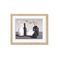 Picture of Black and White Botanical Vases _GroupedProduct_Rectangle_Landscape_Framed_Matted_