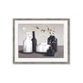 Picture of Black and White Botanical Vases _GroupedProduct_Rectangle_Landscape_Framed_Matted_