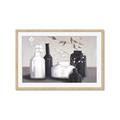 Picture of Black and White Botanical Vases _GroupedProduct_Rectangle_Landscape_Framed_Matted_