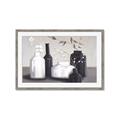 Picture of Black and White Botanical Vases _GroupedProduct_Rectangle_Landscape_Framed_Matted_