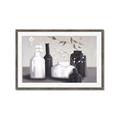 Picture of Black and White Botanical Vases _GroupedProduct_Rectangle_Landscape_Framed_Matted_