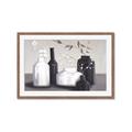 Picture of Black and White Botanical Vases _GroupedProduct_Rectangle_Landscape_Framed_Matted_