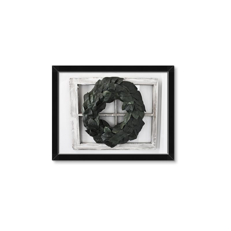 Picture of Farmhouse Wreath _GroupedProduct_Rectangle_Landscape_Photography _GroupedProduct_Rectangle_Landscape_Framed_Matted_