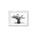 Picture of Black vase with green leafs _GroupedProduct_Rectangle_Landscape_Photography _GroupedProduct_Rectangle_Landscape_Framed_Matted_