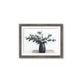 Picture of Black vase with green leafs _GroupedProduct_Rectangle_Landscape_Photography _GroupedProduct_Rectangle_Landscape_Framed_Matted_