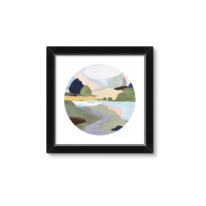 Picture of Green Landscape II _GroupedProduct_Square_Framed_Matted_