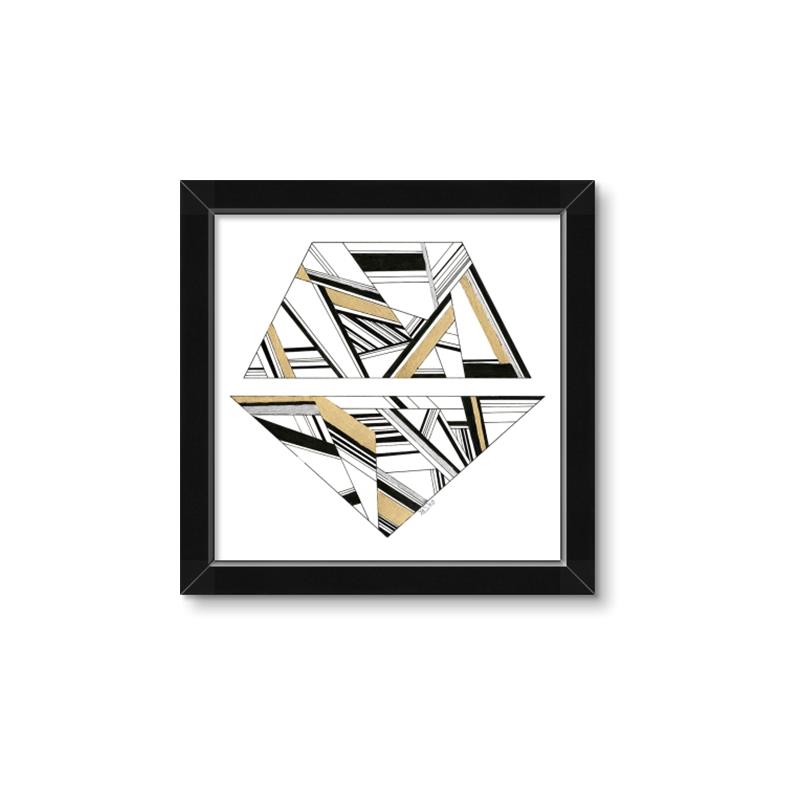 Picture of Diagonal Shape II _GroupedProduct_Square_Framed_Matted_