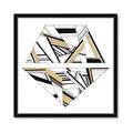 Picture of Diagonal Shape II _GroupedProduct_Square_Framed_Matted_