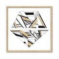 Picture of Diagonal Shape II _GroupedProduct_Square_Framed_Matted_