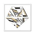 Picture of Diagonal Shape II _GroupedProduct_Square_Framed_Matted_