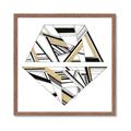 Picture of Diagonal Shape II _GroupedProduct_Square_Framed_Matted_