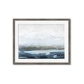 Picture of Slow Waters Blue _GroupedProduct_Rectangle_Landscape_Framed_Matted_