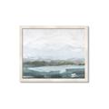 Picture of Slow Waters Teal  _GroupedProduct_Rectangle_Landscape_Framed_Matted_
