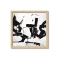 Picture of Black Abstract with Fine Line _GroupedProduct_Square_Framed_Matted_