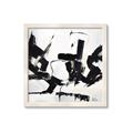Picture of Black Abstract with Fine Line _GroupedProduct_Square_Framed_Matted_