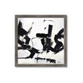 Picture of Black Abstract with Fine Line _GroupedProduct_Square_Framed_Matted_