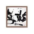 Picture of Black Abstract with Fine Line _GroupedProduct_Square_Framed_Matted_