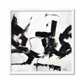 Picture of Black Abstract with Fine Line _GroupedProduct_Square_Framed_Matted_