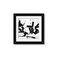 Picture of Black Abstract with Fine Line _GroupedProduct_Square_Framed_Matted_