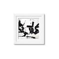 Picture of Black Abstract with Fine Line _GroupedProduct_Square_Framed_Matted_