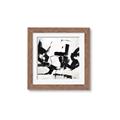 Picture of Black Abstract with Fine Line _GroupedProduct_Square_Framed_Matted_