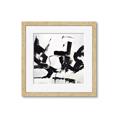 Picture of Black Abstract with Fine Line _GroupedProduct_Square_Framed_Matted_