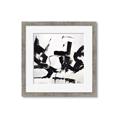 Picture of Black Abstract with Fine Line _GroupedProduct_Square_Framed_Matted_